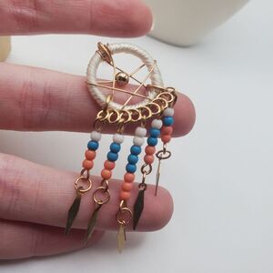 Tribal dreamcatcher tassel necklace pendant‎